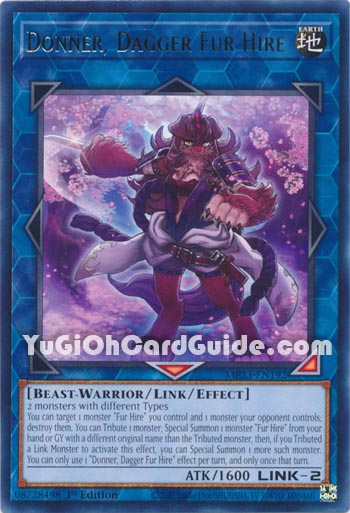 Yu-Gi-Oh Card: Donner, Dagger Fur Hire