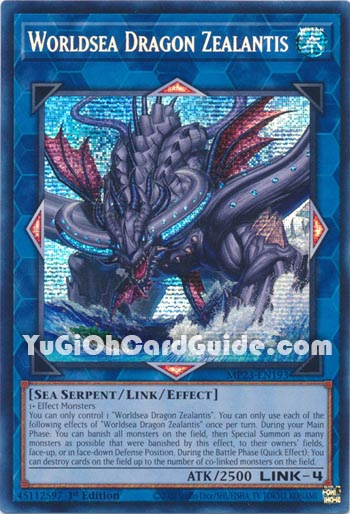 Yu-Gi-Oh Card: Worldsea Dragon Zealantis