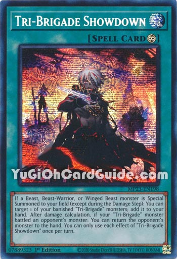 Yu-Gi-Oh Card: Tri-Brigade Showdown