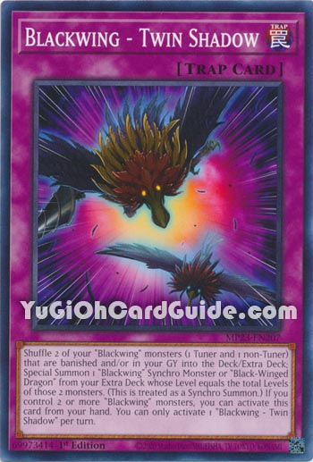 Yu-Gi-Oh Card: Blackwing - Twin Shadow