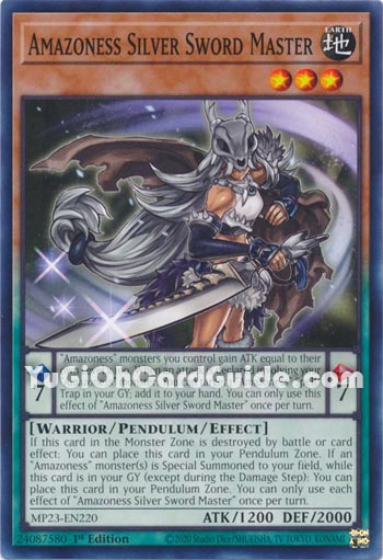 Yu-Gi-Oh Card: Amazoness Silver Sword Master