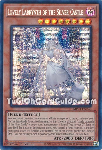 Yu-Gi-Oh Card: Lovely Labrynth of the Silver Castle