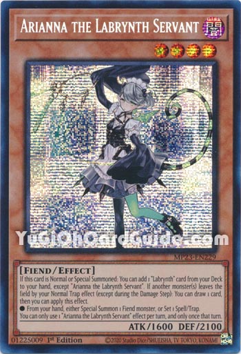 Yu-Gi-Oh Card: Arianna the Labrynth Servant