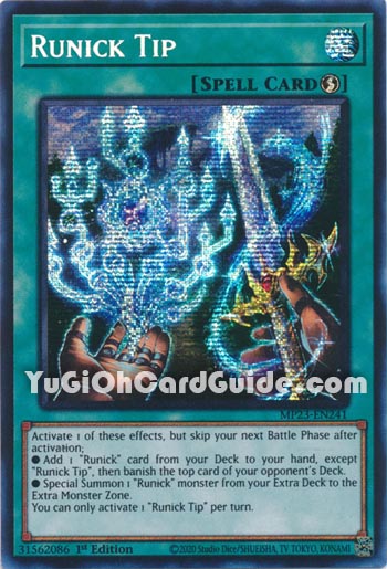 Yu-Gi-Oh Card: Runick Tip