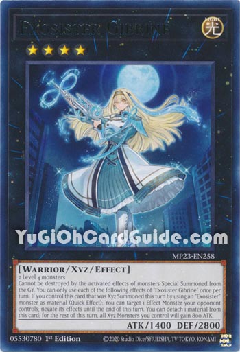 Yu-Gi-Oh Card: Exosister Gibrine