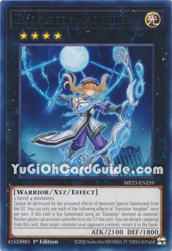 Yu-Gi-Oh Card: Exosister Asophiel