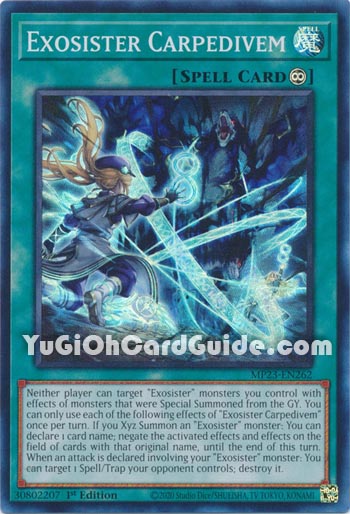Yu-Gi-Oh Card: Exosister Carpedivem