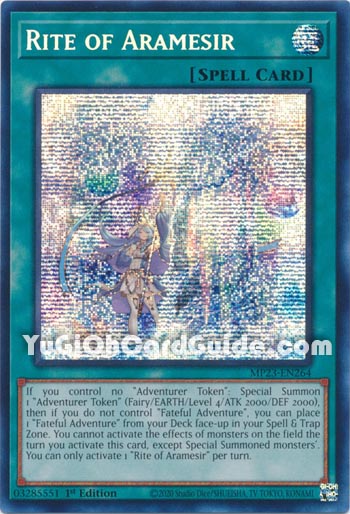 Yu-Gi-Oh Card: Rite of Aramesir