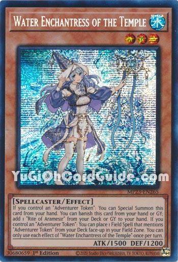 Yu-Gi-Oh Card: Water Enchantress of the Temple