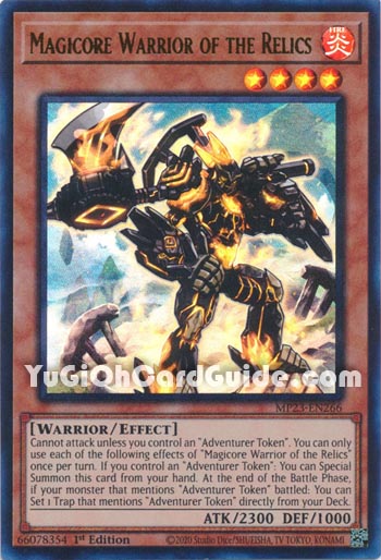 Yu-Gi-Oh Card: Magicore Warrior of the Relics