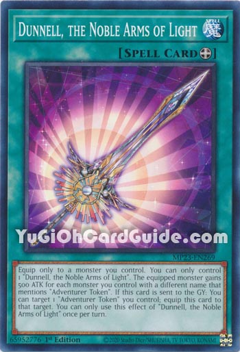 Yu-Gi-Oh Card: Dunnell, the Noble Arms of Light