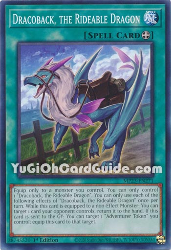 Yu-Gi-Oh Card: Dracoback, the Rideable Dragon