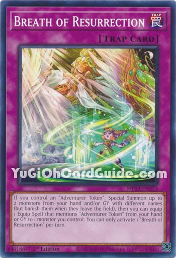 Yu-Gi-Oh Card: Breath of Resurrection