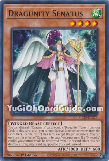Yu-Gi-Oh Card: Dragunity Senatus
