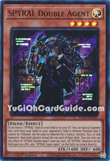 Yu-Gi-Oh Card: SPYRAL Double Agent