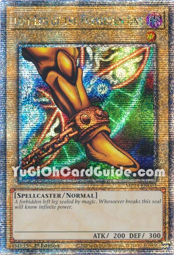 Yu-Gi-Oh Card: Left Leg of the Forbidden One