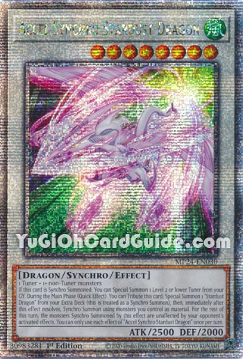 Yu-Gi-Oh Card: Accel Synchro Stardust Dragon