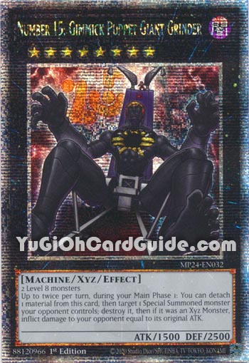 Yu-Gi-Oh Card: Number 15: Gimmick Puppet Giant Grinder