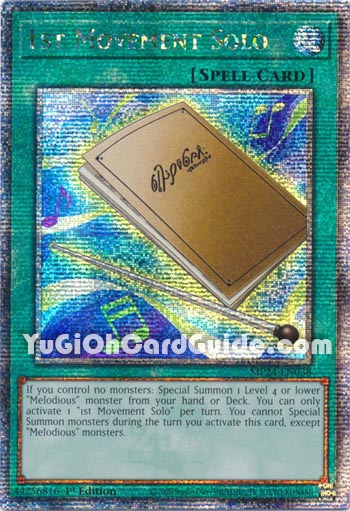 Yu-Gi-Oh Card: 1st Movement Solo