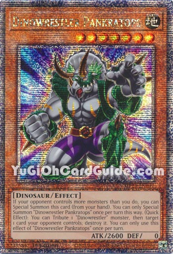 Yu-Gi-Oh Card: Dinowrestler Pankratops