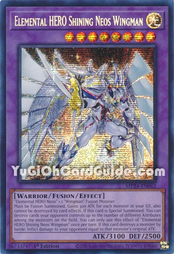 Yu-Gi-Oh Card: Elemental HERO Shining Neos Wingman