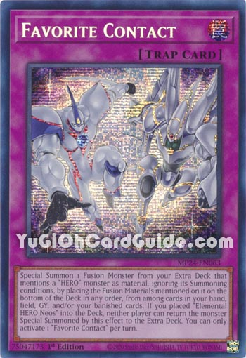 Yu-Gi-Oh Card: Favorite Contact