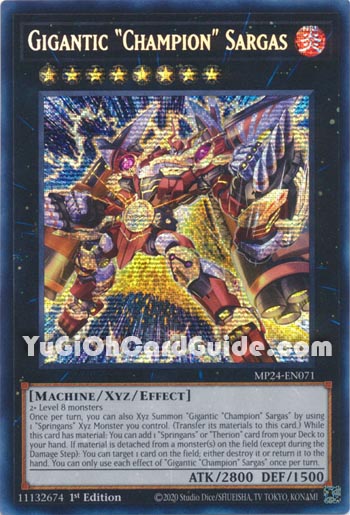 Yu-Gi-Oh Card: Gigantic Champion