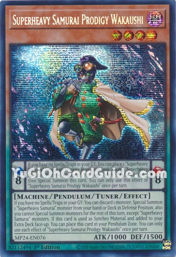 Yu-Gi-Oh Card: Superheavy Samurai Prodigy Wakaushi