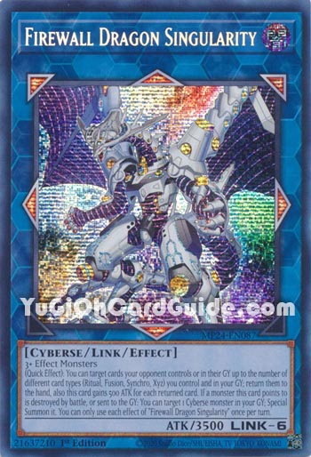 Yu-Gi-Oh Card: Firewall Dragon Singularity