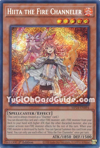 Yu-Gi-Oh Card: Hiita the Fire Channeler