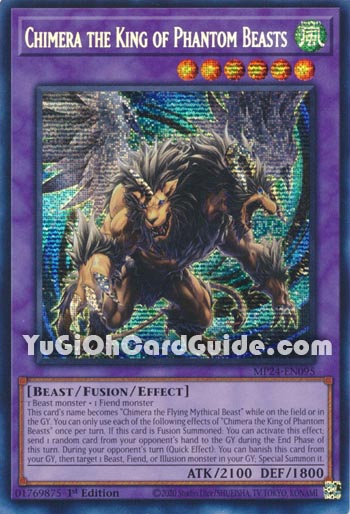 Yu-Gi-Oh Card: Chimera the King of Phantom Beasts