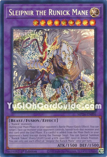 Yu-Gi-Oh Card: Sleipnir the Runick Mane