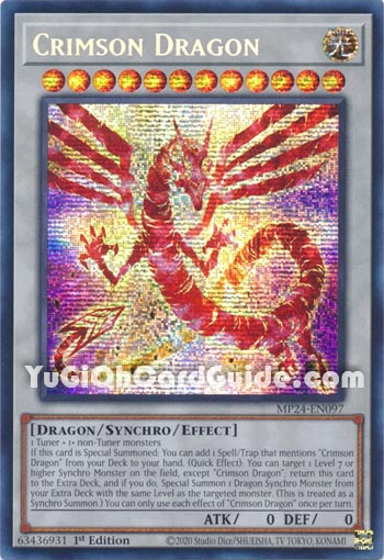 Yu-Gi-Oh Card: Crimson Dragon