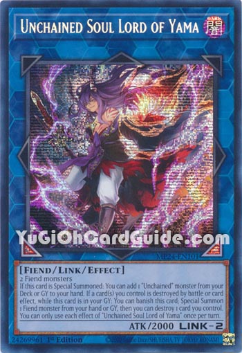 Yu-Gi-Oh Card: Unchained Soul Lord of Yama