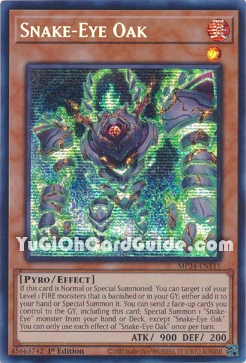 Yu-Gi-Oh Card: Snake-Eye Oak