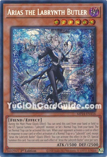 Yu-Gi-Oh Card: Arias the Labrynth Butler