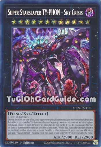 Yu-Gi-Oh Card: Super Starslayer TY-PHON - Sky Crisis