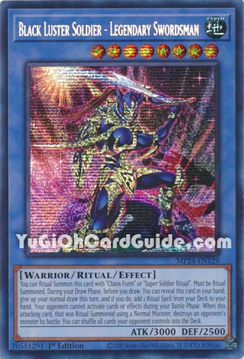 Yu-Gi-Oh Card: Black Luster Soldier - Legendary Swordsman