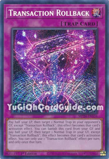 Yu-Gi-Oh Card: Transaction Rollback