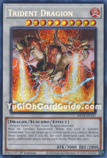 Yu-Gi-Oh Card: Trident Dragion