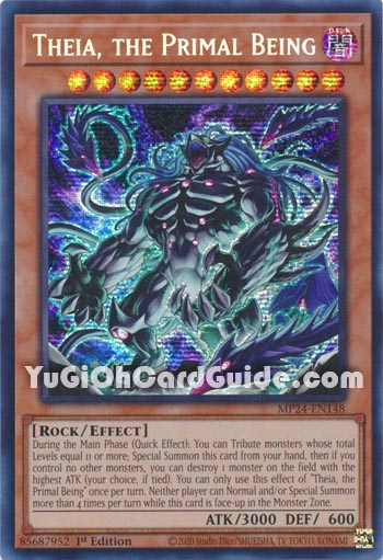 Yu-Gi-Oh Card: Theia, the Primal Being