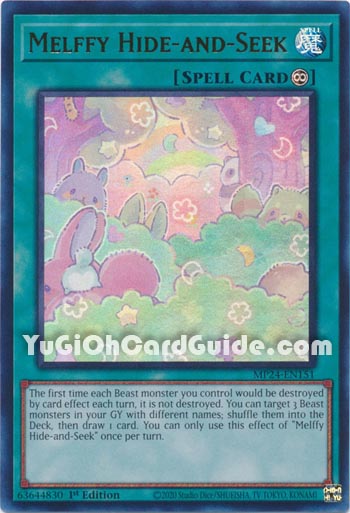 Yu-Gi-Oh Card: Melffy Hide-and-Seek