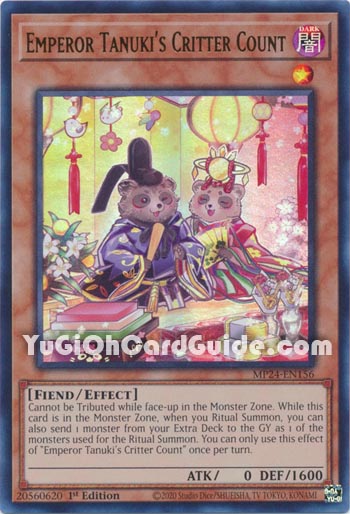 Yu-Gi-Oh Card: Emperor Tanuki's Critter Count