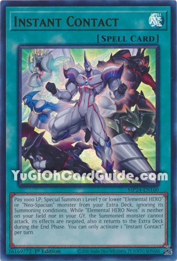 Yu-Gi-Oh Card: Instant Contact