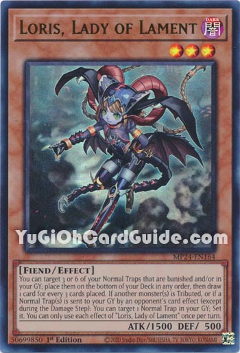 Yu-Gi-Oh Card: Loris, Lady of Lament