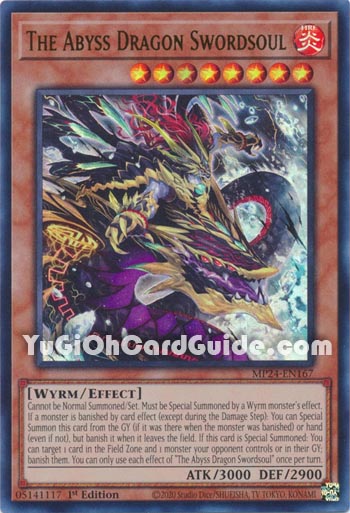 Yu-Gi-Oh Card: The Abyss Dragon Swordsoul