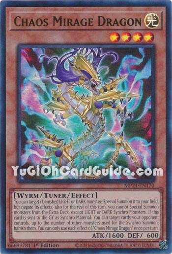 Yu-Gi-Oh Card: Chaos Mirage Dragon