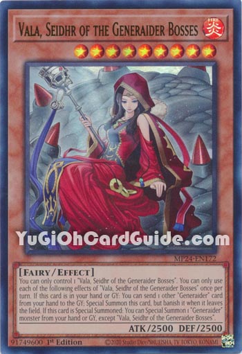 Yu-Gi-Oh Card: Vala, Seidhr of the Generaider Bosses