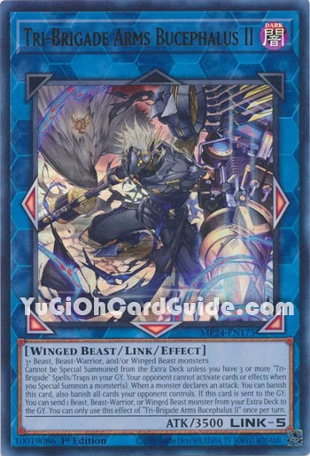 Yu-Gi-Oh Card: Tri-Brigade Arms Bucephalus II