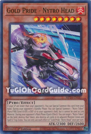 Yu-Gi-Oh Card: Gold Pride - Nytro Head